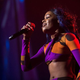 BYRON BAY, AUSTRALIA - JULY 25: Azealia Banks performs for fans during Splendour in the Grass on July 25, 2015 in Byron Bay, Australia.